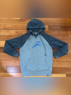‘47 Detroit Lions Men's Heather Gray Pullover Hoodie